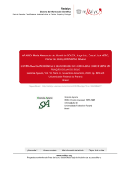 Redalyc.ESTIMATIVA DA INCID&Ecirc;NCIA E