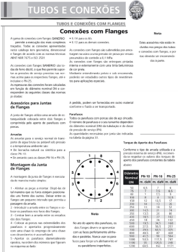 Montagem de Flanges