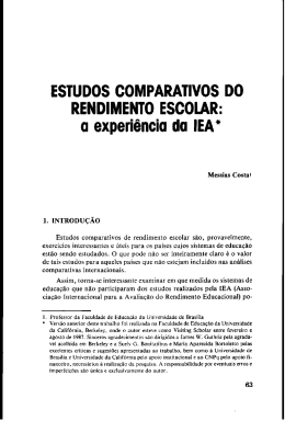 a experiência da IEA"