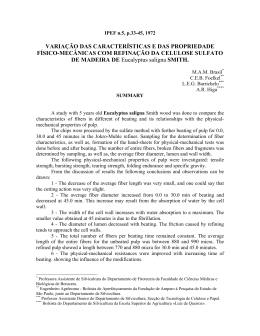 Varia&ccedil;&atilde;o das caracter&iacute;sticas e das propriedades f&iacute;sico
