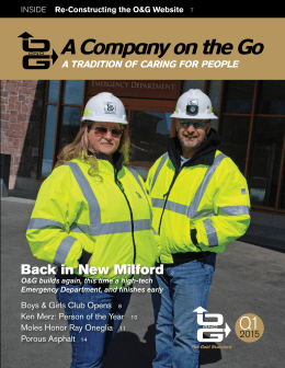 Q1 of 2015 - O&G Industries, Inc.