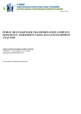 public bus passenger transportation company efficiency