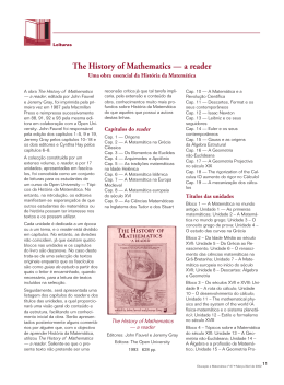 The History of Mathematics &mdash; a reader