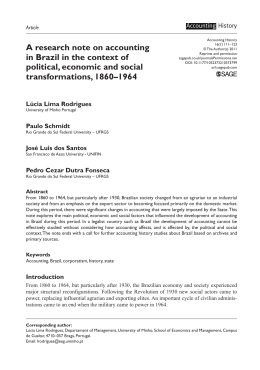 A research note on accounting in Brazil in the context of political