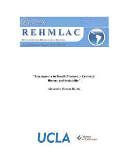 &ldquo;Freemasonry in B History Alexand Brazil (N and Soc dre Mansu