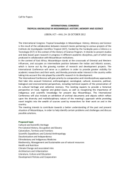 Call for Papers INTERNATIONAL CONGRESS TROPICAL