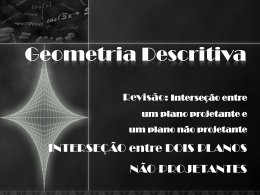 INTERSE&Ccedil;&Atilde;O ENTRE DOIS PLANOS N&Atilde;O