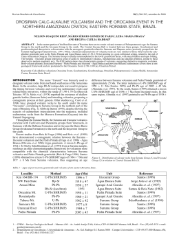 orosirian calc-alkaline volcanism and the orocaima event