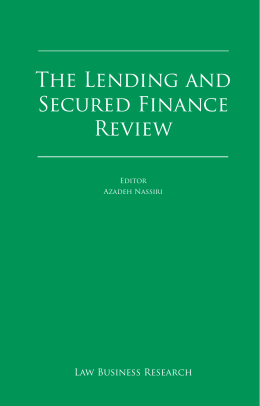 Spain. The Lending and Secured Finance Review