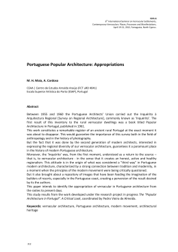 Portuguese Popular Architecture: Appropriations