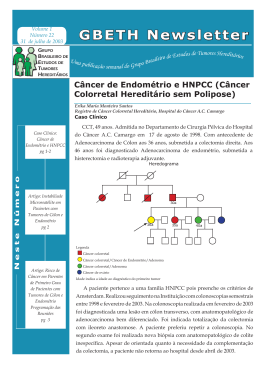 Câncer de Endométrio e HNPCC