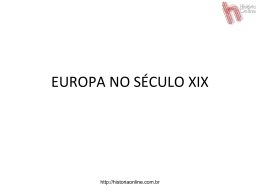 EUROPA NO SECULO XIX