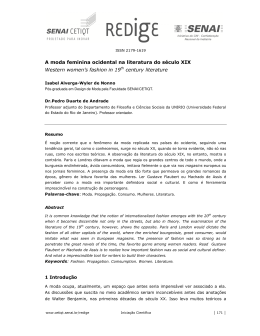 A moda feminina ocidental na literatura do s&eacute;culo XIX