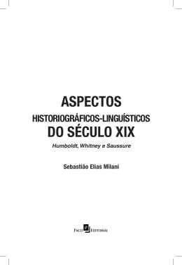 ASPECTOS DO SÉCULO XIX