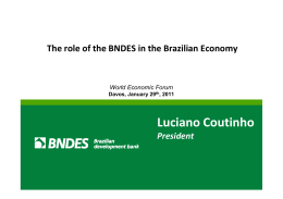 The role of the BNDES in the Brazilian economy-29-01-11