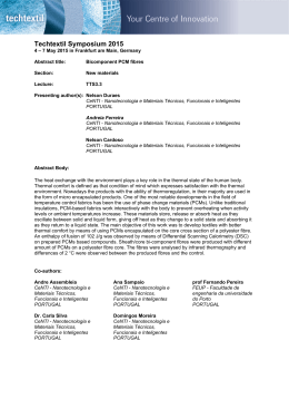 Techtextil Symposium 2015