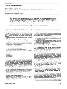 DIVULGA&Ccedil;&Atilde;O cGAR EM AN&Aacute;LISE DE RES&Iacute;DUOS