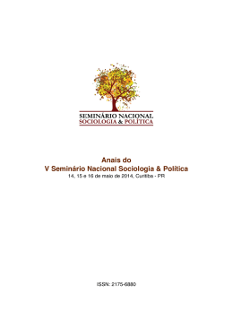 Título do Trabalho - Setor de Ciências Humanas