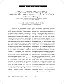 A América Latina e a modernidade contemporânea
