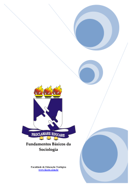 F. B. a Sociologia - Apostila