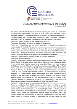 2015.03.19 Ata n.º 10 - Conselho das Escolas