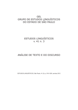 revista estudos lingüísticos