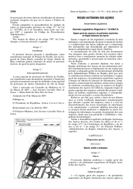 Decreto Legislativo Regional n.º 10/2007/A - Cultura
