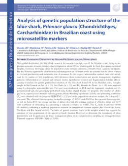 Analysis of genetic population structure of the blue shark, Prionace