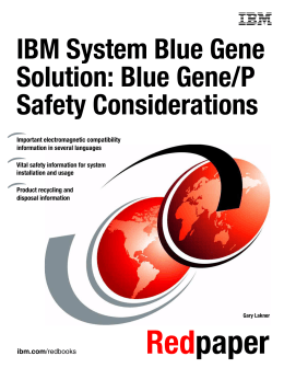 Blue Gene/P Safety Considerations