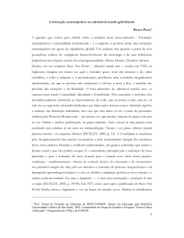 A forma&ccedil;&atilde;o emancipadora no admir&aacute;vel mundo globalizado