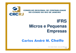 Prof. Andr&eacute; Chelfo - Curso de IFRS para