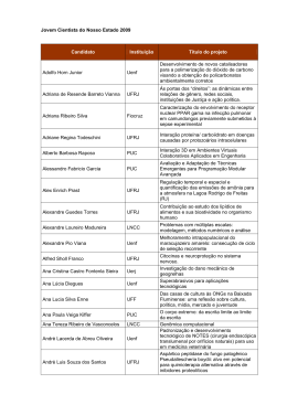 Programa Jovem Cientista do Nosso Estado - 2009