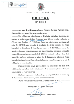 EDITAL - C&acirc;mara Municipal de Santar&eacute;m