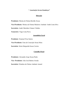 &ldquo; Associa&ccedil;&atilde;o Jovens Kumbaya&rdquo; Direc&ccedil;&atilde;o Presidente