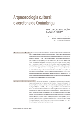 Arqueozoologia cultural: o aerofone de Con&iacute;mbriga