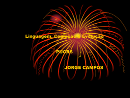 Linguagem, Cognição e Evolução PUCRS JORGE CAMPOS