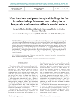 New locations and parasitological findings for the invasive