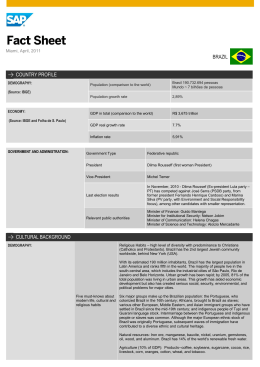 brazil country profile cultural background