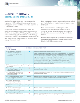 BRAZIL - BSA Global Cloud Computing Scorecard