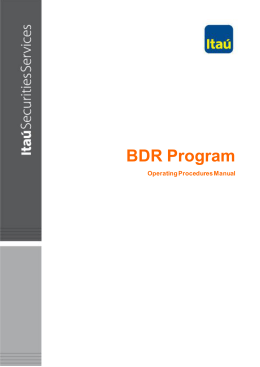 BDR Program - Banco Itaú