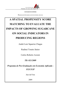 a spatial propensity score matching to evaluate the impacts