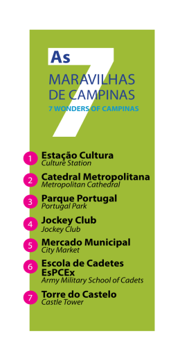 7 maravilhas de Campinas - Preac