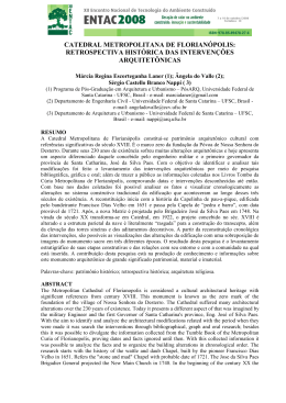 retrospectiva hist&oacute;rica das interven&ccedil;&otilde;es arquitet&ocirc;nicas