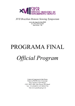 PROGRAMA FINAL Official Program