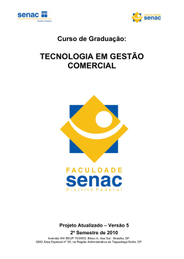 TECNOLOGIA EM GESTÃO COMERCIAL