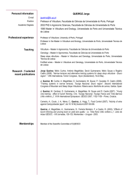 Personal information QUEIROZ Jorge Professional