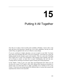 Chapter 15: Putting it All Together - Plataforma e