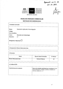 Semin&aacute;rio Aplicado &agrave; Investiga&ccedil;&atilde;o