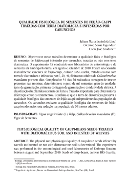 qualidade fisiol&oacute;gica de sementes de feij&atilde;o-caupi tratadas