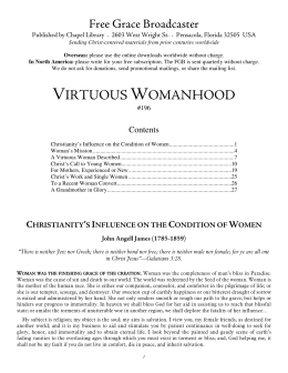 Virtuous Womanhood (FGB #196)